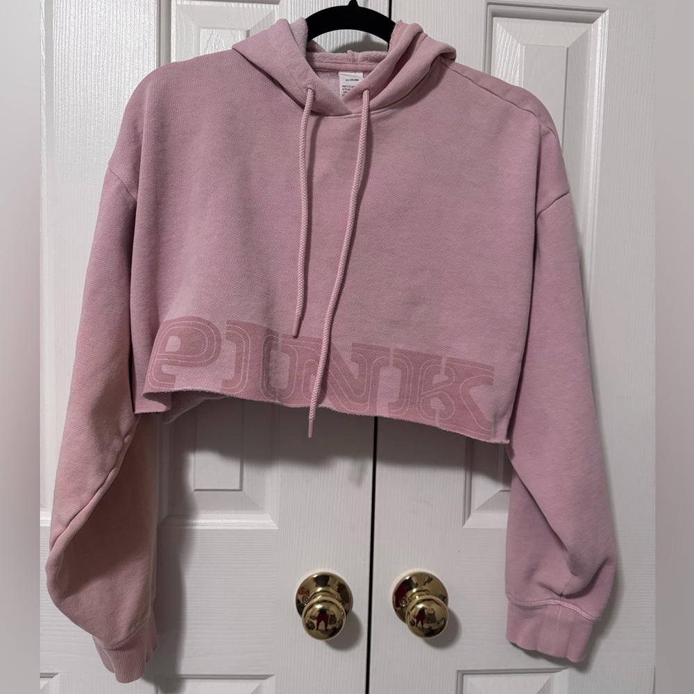 Victoria’s Secret PINK Cropped Hoodie, Size Medium